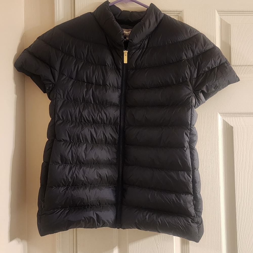 Martha Stewart zip up puff vest/ jacket
